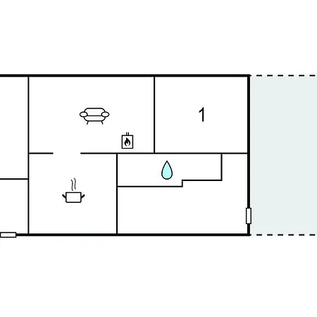 Сasa de vacaciones 2 Bedroom Awesome In *